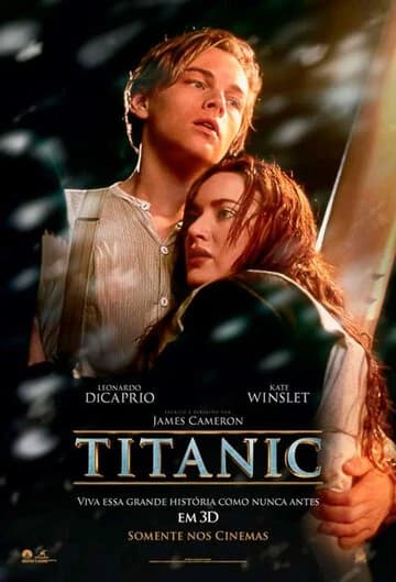Pôster do filme Titanic - Reexibição