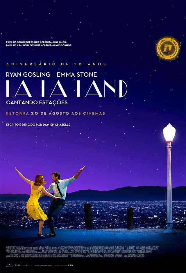 Pôster do filme La La Land - Cantando Estações (Relançamento)